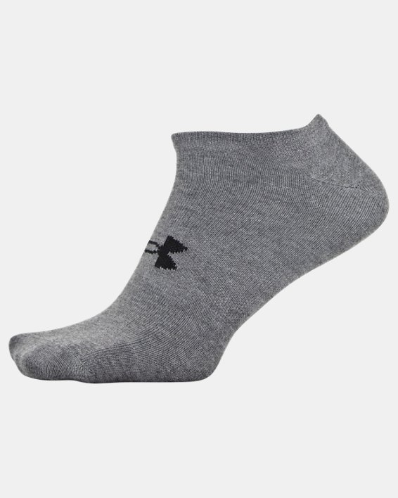 Men's UA Essential Lite 6-Pack Socks, Gray, pdpMainDesktop image number 7